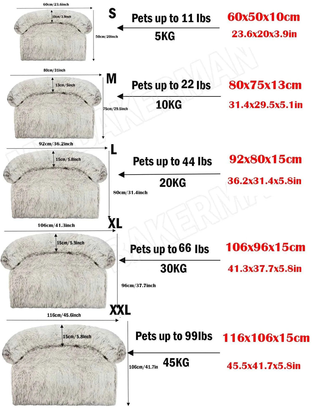 Plush Suede & Faux Fur Pet Mat with Waterproof Lining