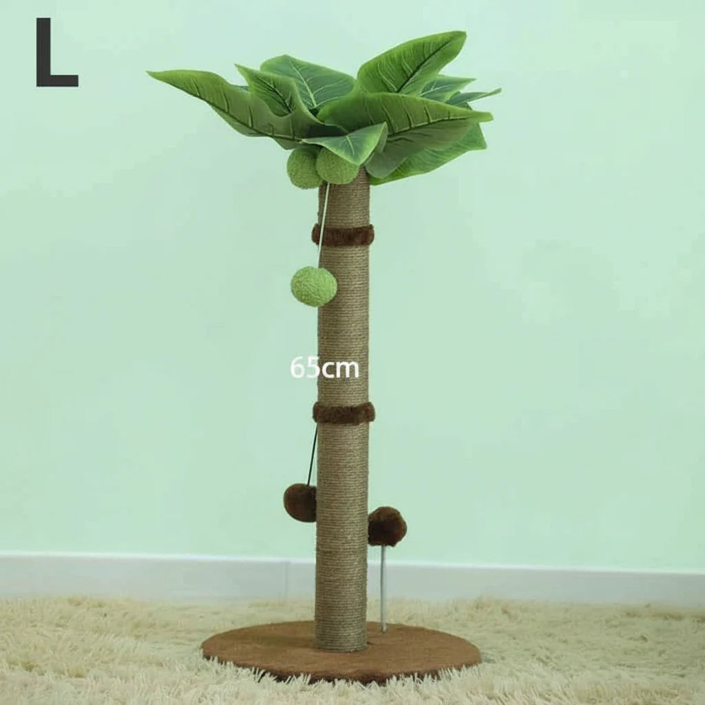 Cat Scratching Post Tree with Toys, 65cm