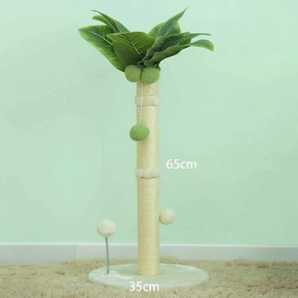Cat Scratching Post Tree with Toys, 65cm