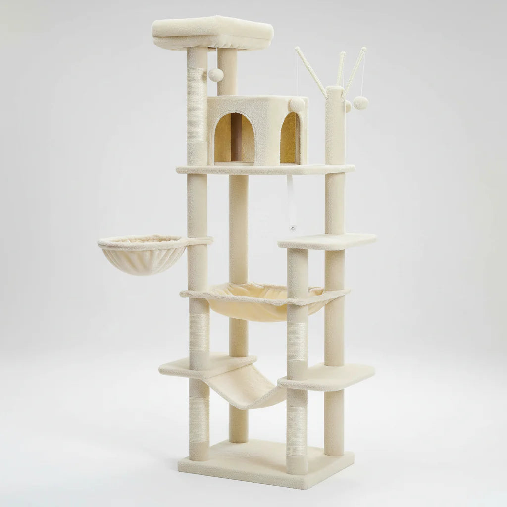 Extra Tall Multi-Level Cat Tree for Multiple Cats, 5+ Tiers