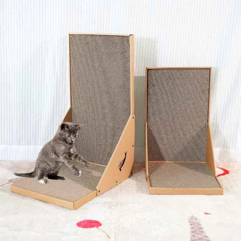 L-Shaped Cat Scratching Post for Furniture Protection