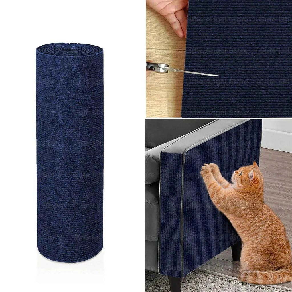 Self-Adhesive Cat Scratch Mat for Furniture Protection