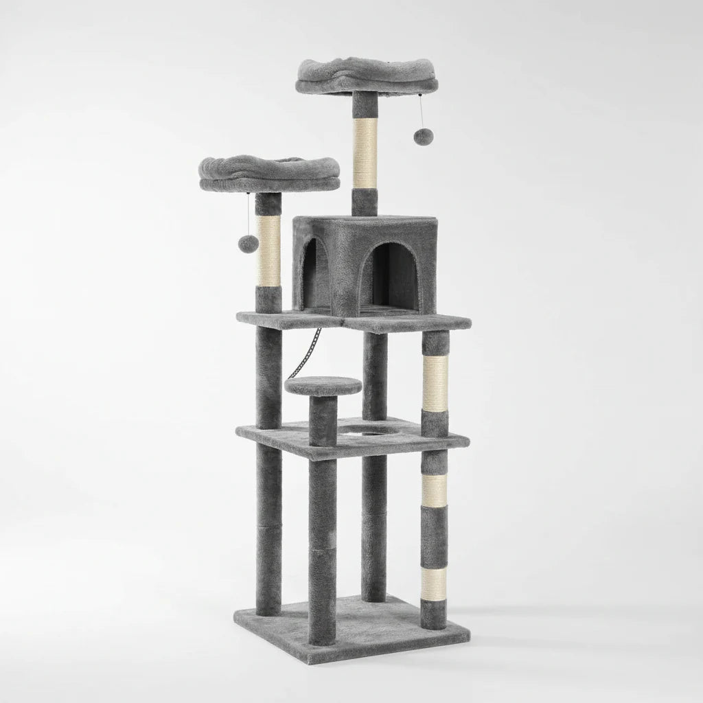 Extra Tall Multi-Level Cat Tree for Multiple Cats, 5+ Tiers