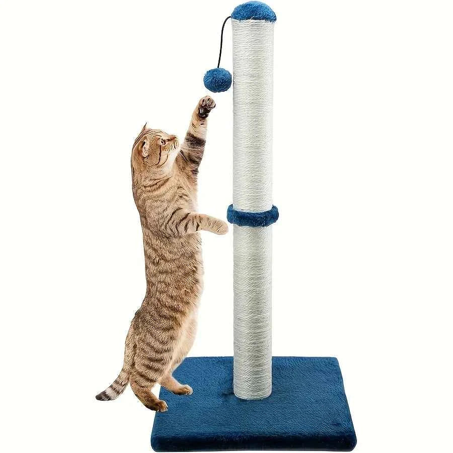 2-Tier Vertical Cat Scratching Post with Durable Sisal