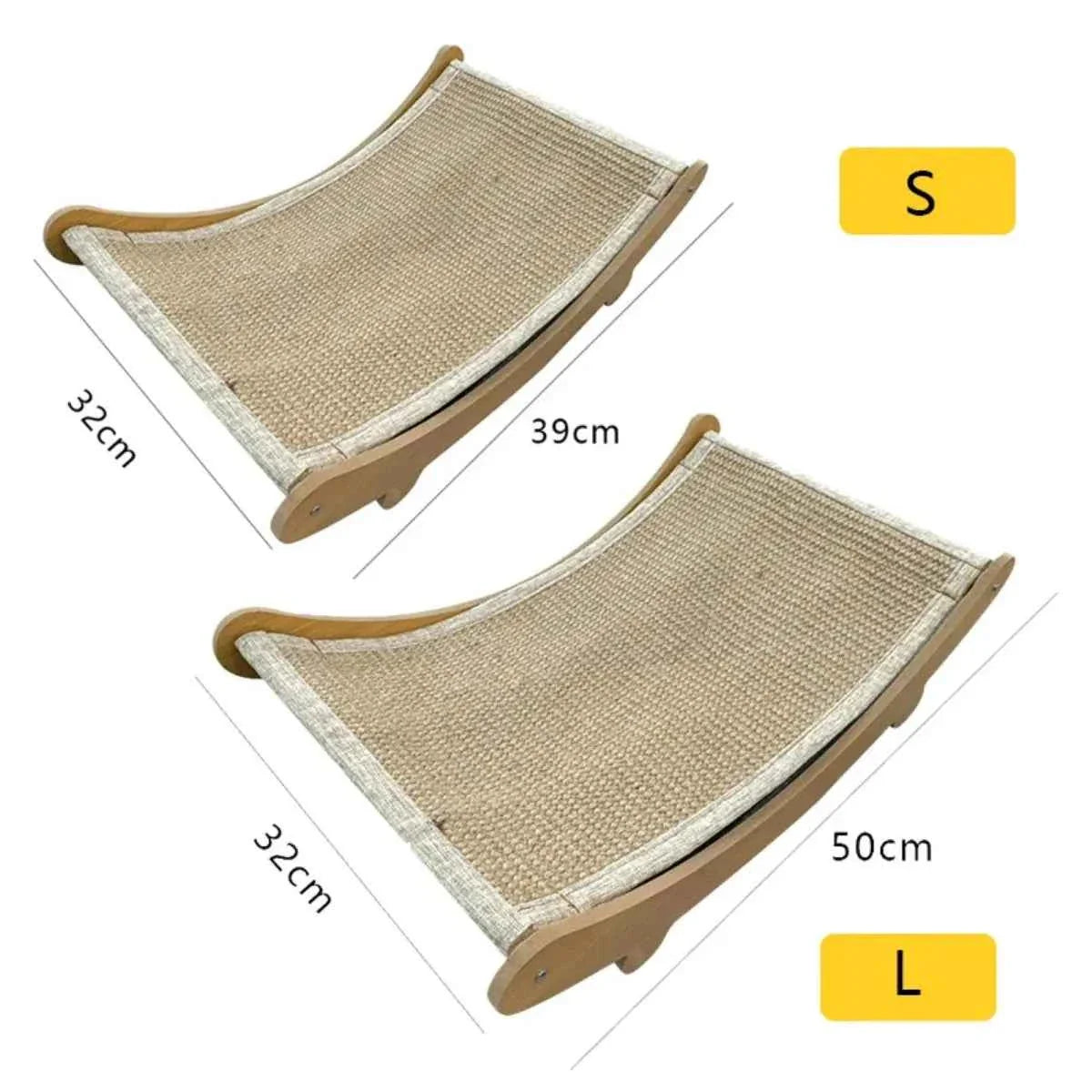 Wooden Cat Scratching Pad Bed with Detachable Design