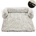 Plush Suede & Faux Fur Pet Mat with Waterproof Lining