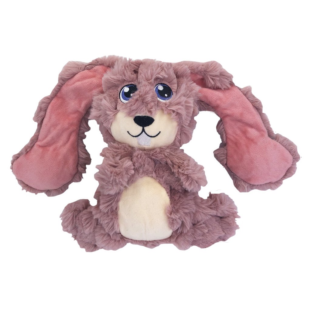 KONG Scrumplez Plush Dog Toy with Sliding Ears and Squeaker