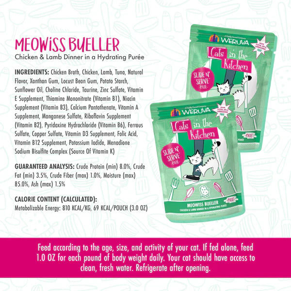 Chicken, Lamb & Tuna Protein Cat Food Pouch