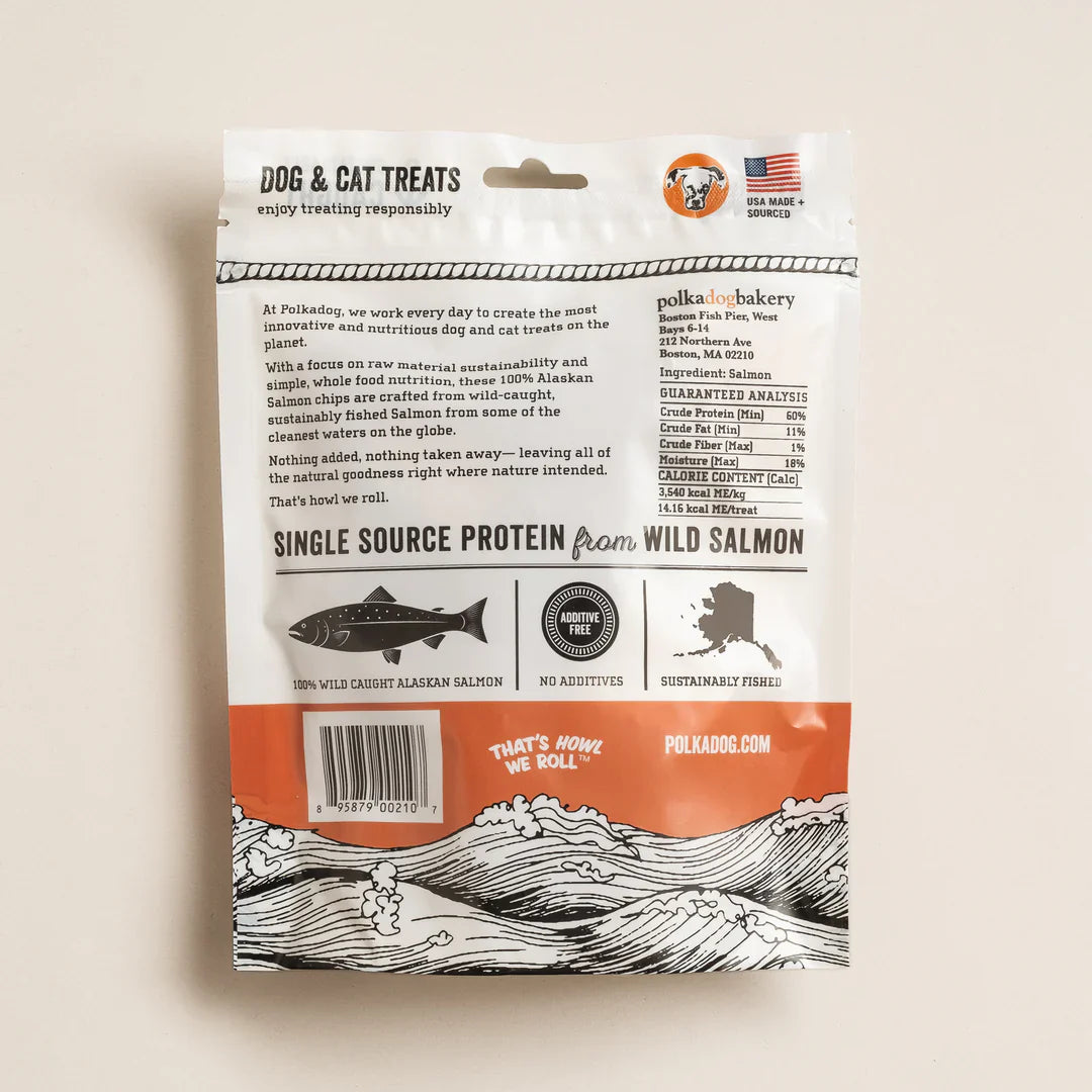 Alaskan Salmon Chips Dog Treats – 100% Wild-Caught Salmon