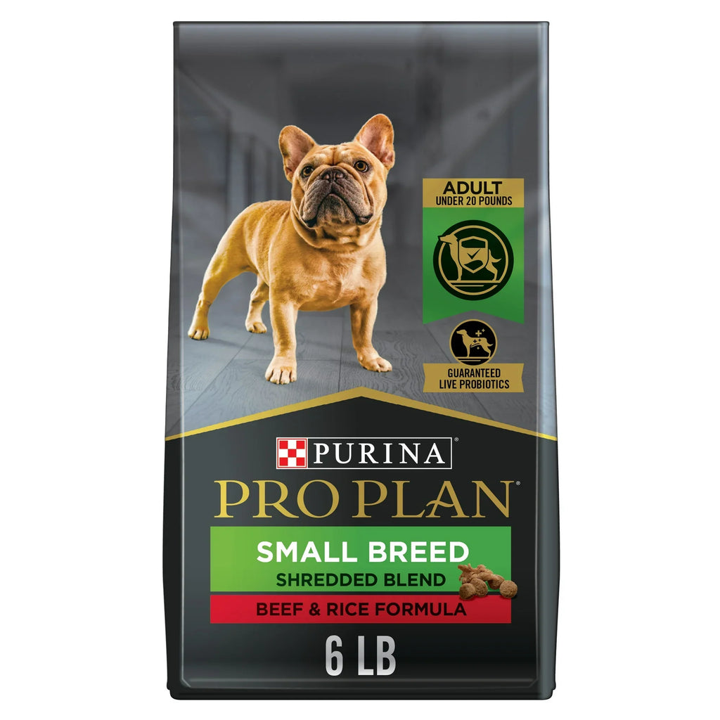 Small Breed Dog Food with Real Beef, Crunchy & Tender Kibble