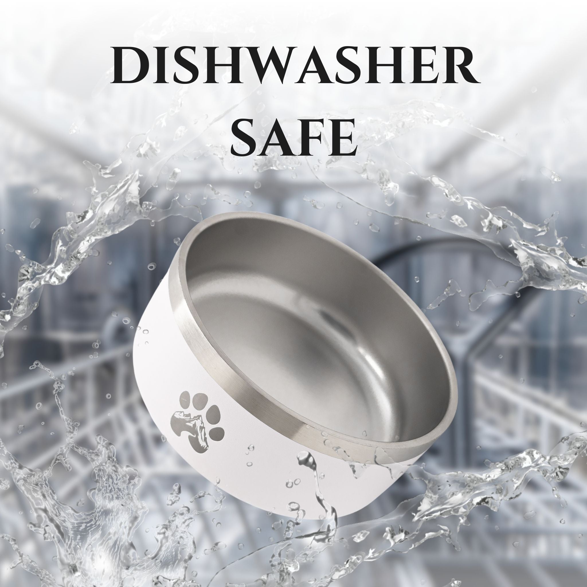 Stainless Steel Dog Bowl with Non-Slip Base