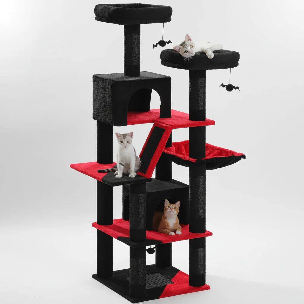 Extra Tall Multi-Level Cat Tree for Multiple Cats, 5+ Tiers