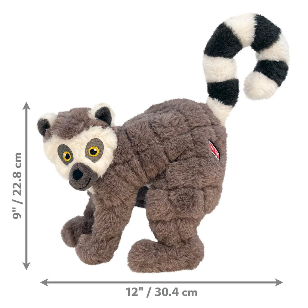 KONG Scampers Wildlife Plush Dog Toy with Squeaker