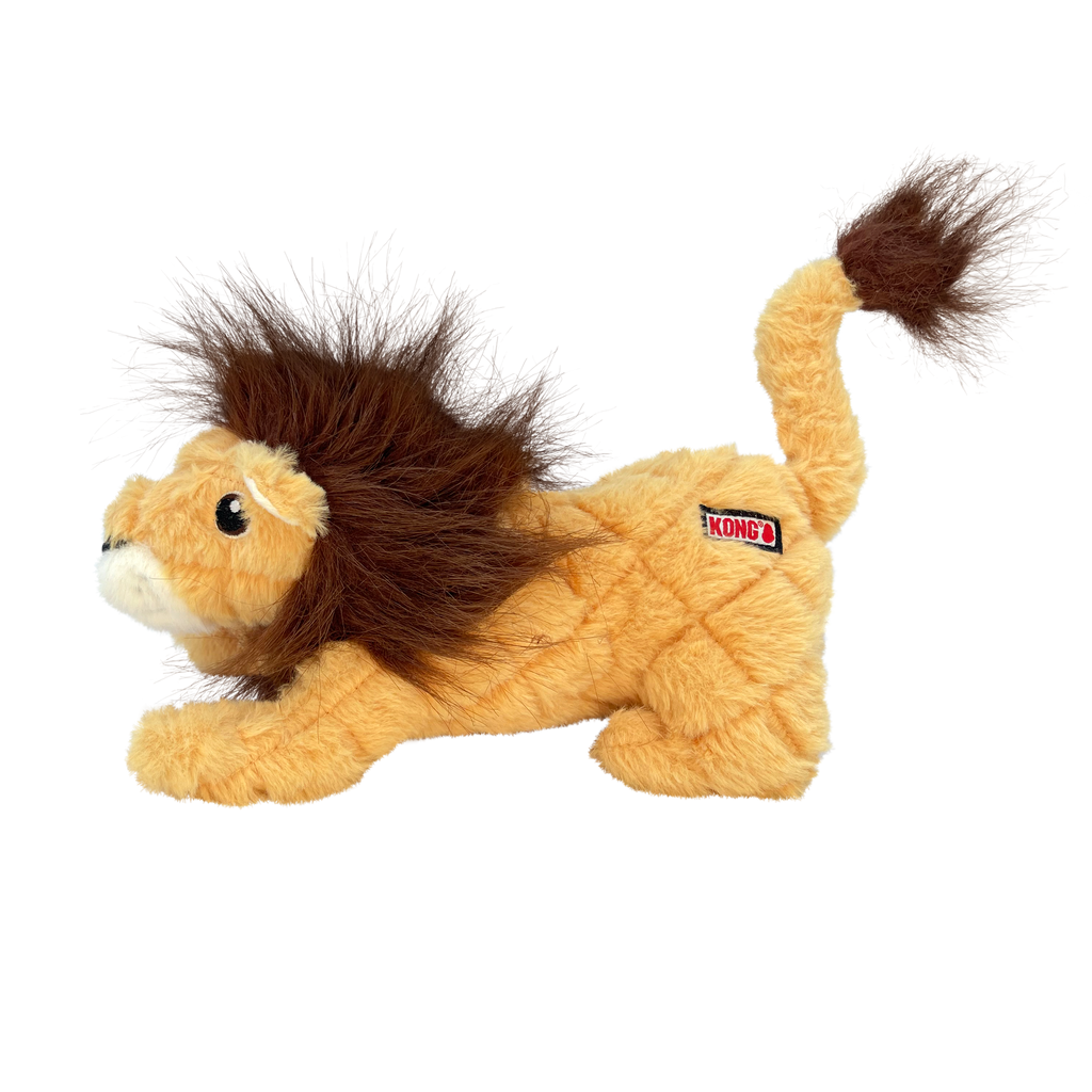 KONG Scampers Wildlife Plush Dog Toy with Squeaker