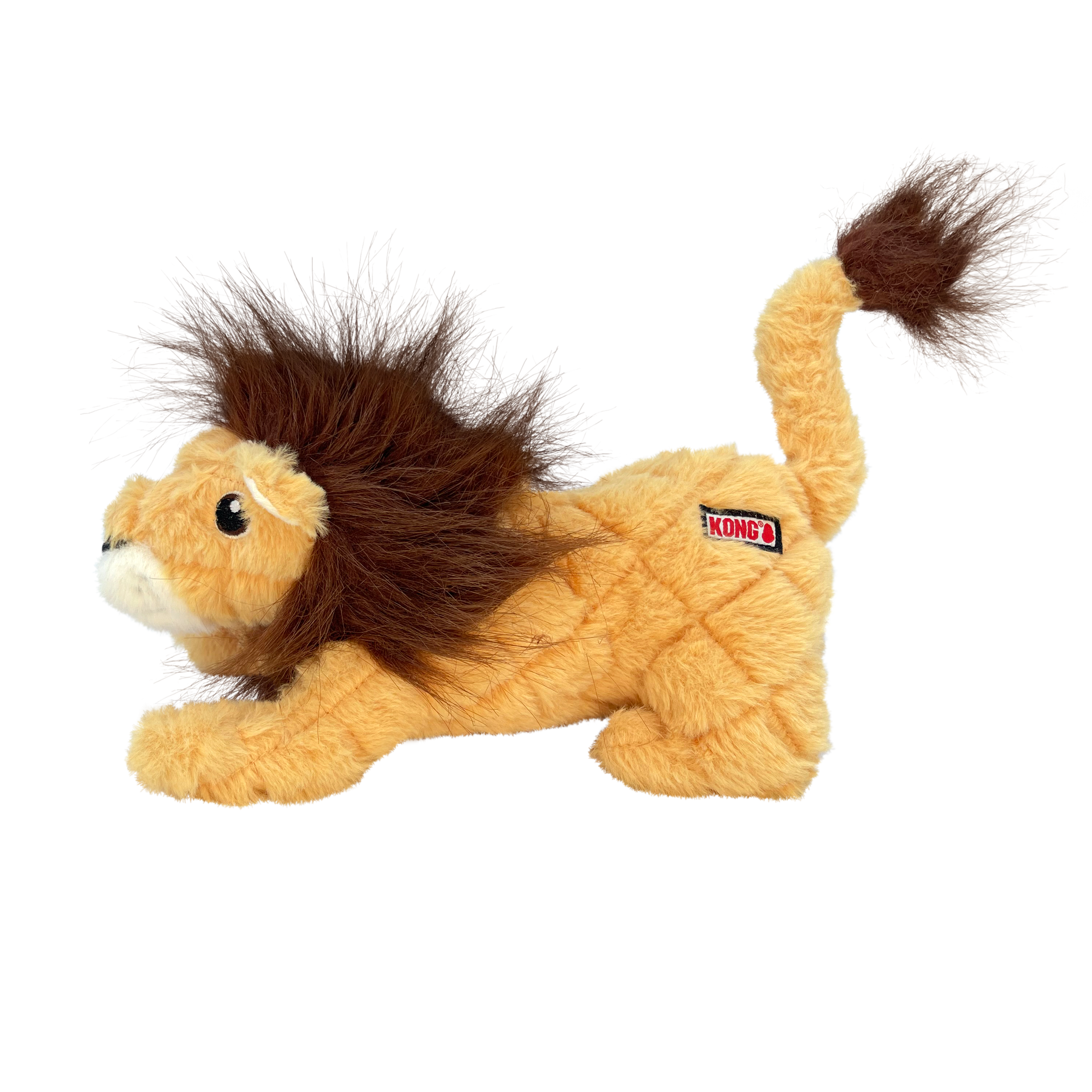 KONG Scampers Wildlife Plush Dog Toy with Squeaker