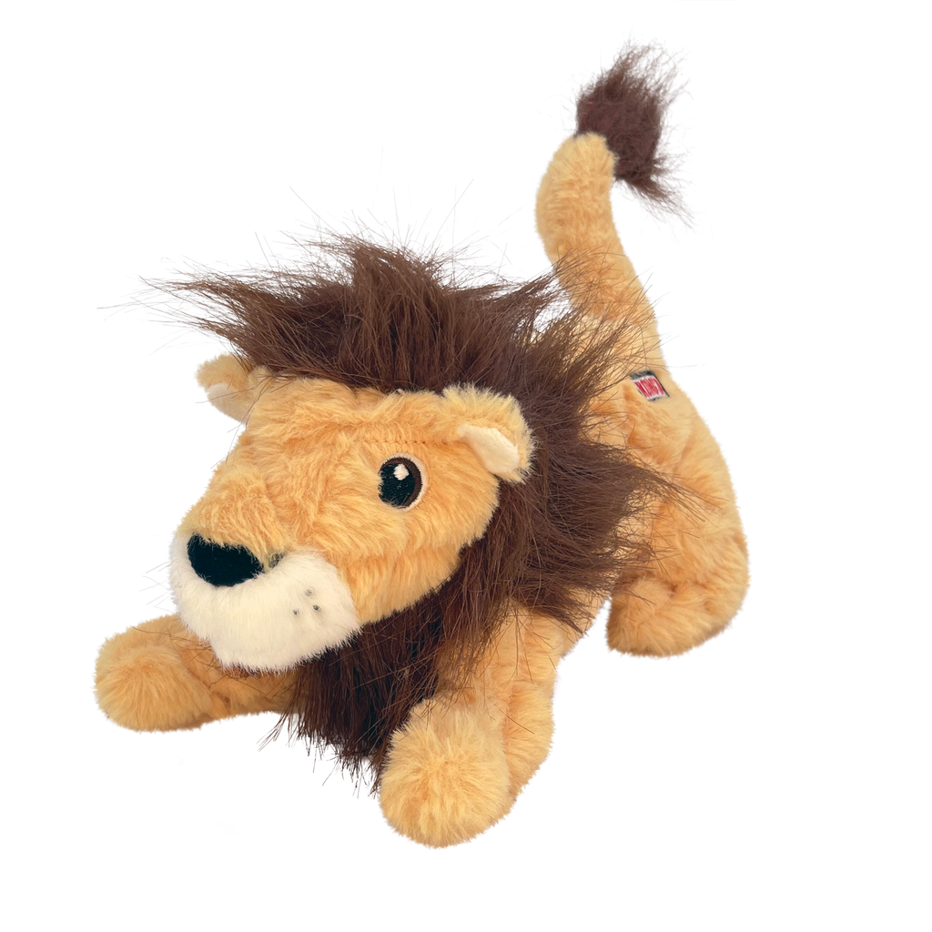 KONG Scampers Wildlife Plush Dog Toy with Squeaker