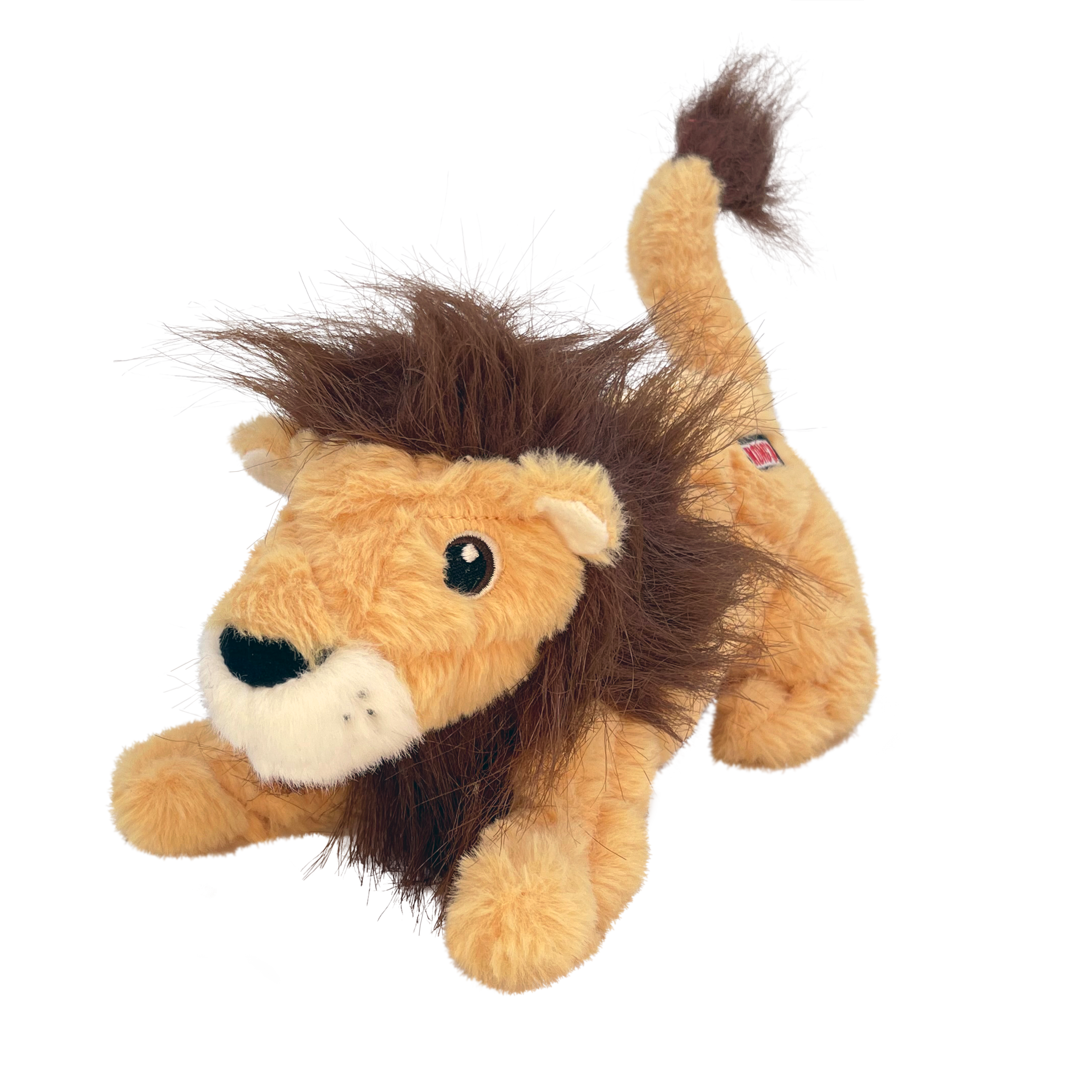 KONG Scampers Wildlife Plush Dog Toy with Squeaker