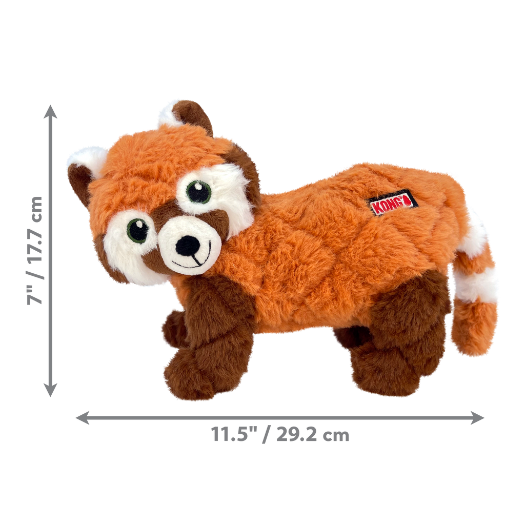 KONG Scampers Plush Wildlife Dog Toy with Squeaker