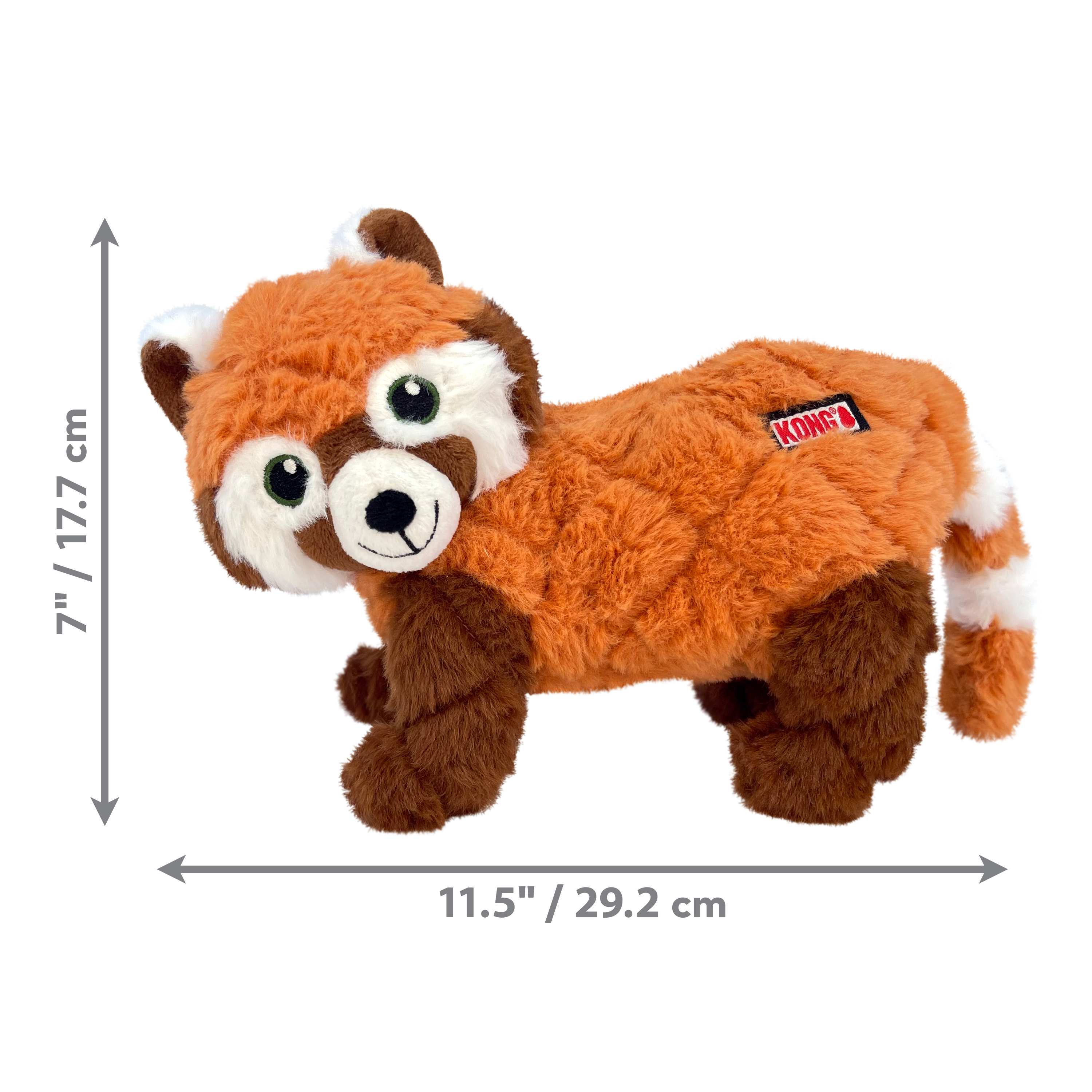 KONG Scampers Plush Wildlife Dog Toy with Squeaker
