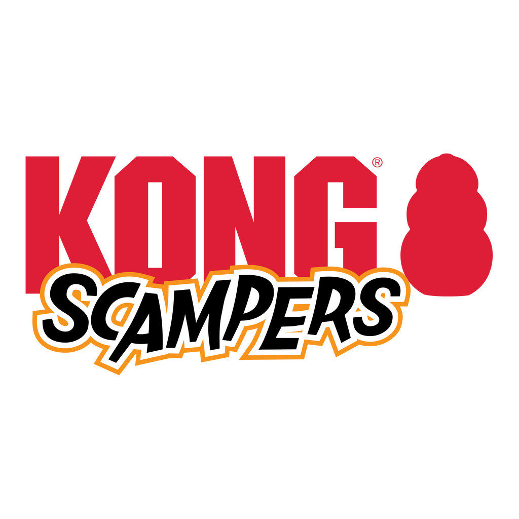 KONG Scampers Plush Wildlife Dog Toy with Squeaker