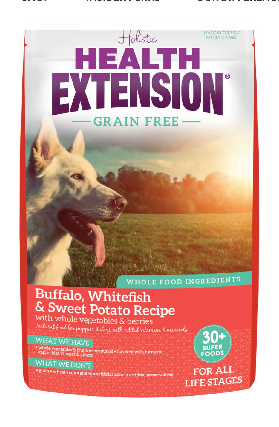 Buffalo & Whitefish Dog Food with Fruits and Vegetables