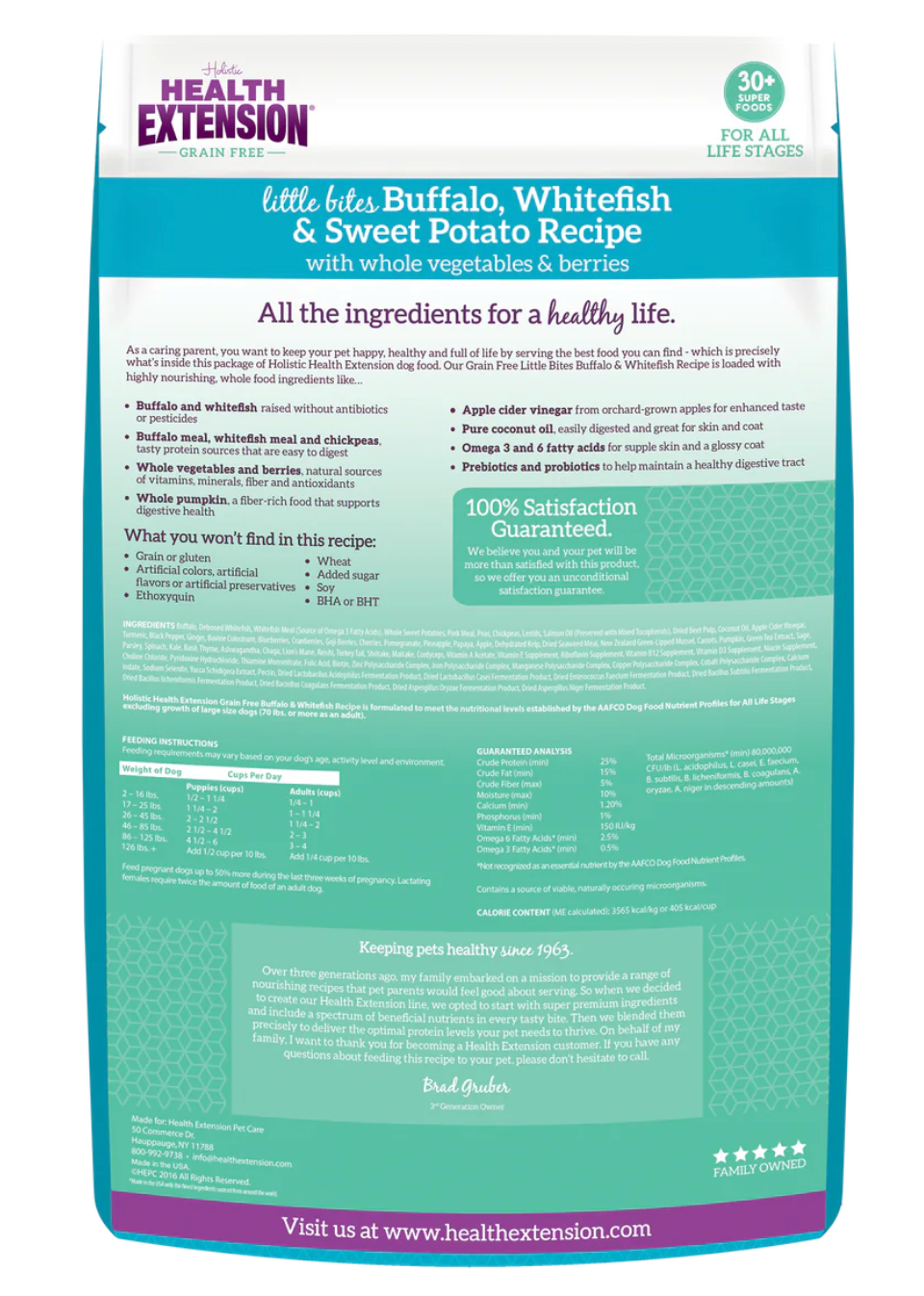 Buffalo & Whitefish Dog Food with Fruits and Vegetables