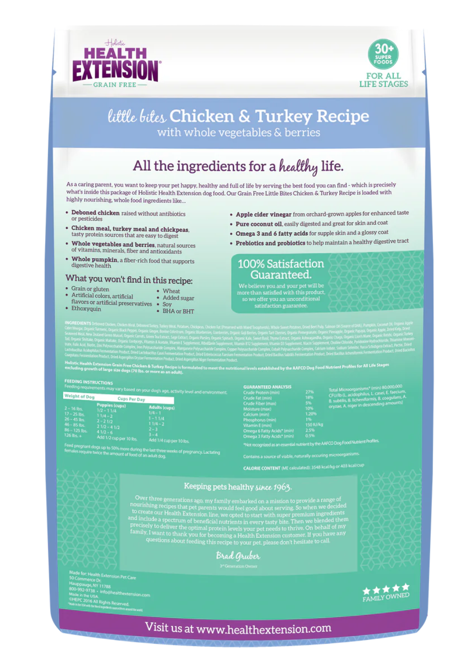 Organic Chicken & Turkey Dog Food with Vegetables and Superfoods