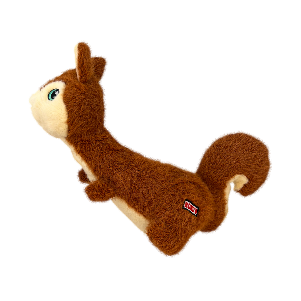 KONG Scruffs Plush Dog Toy with Long Neck and Squeaker