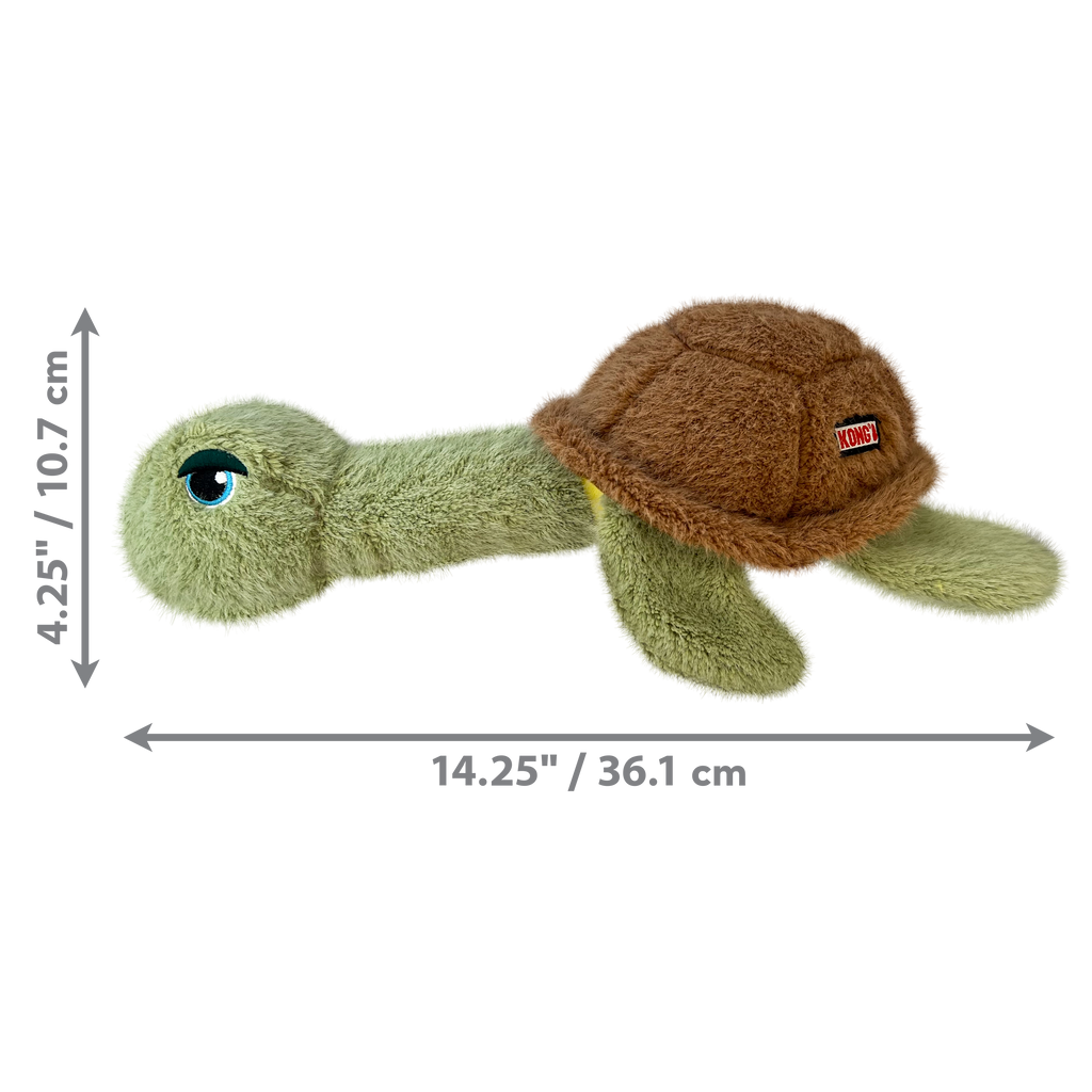 KONG Scruffs Plush Dog Toy with Long Neck and Squeaker