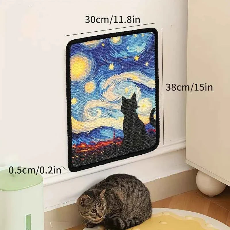 Wall Mounted Cat Scratching Mat for Furniture Protection