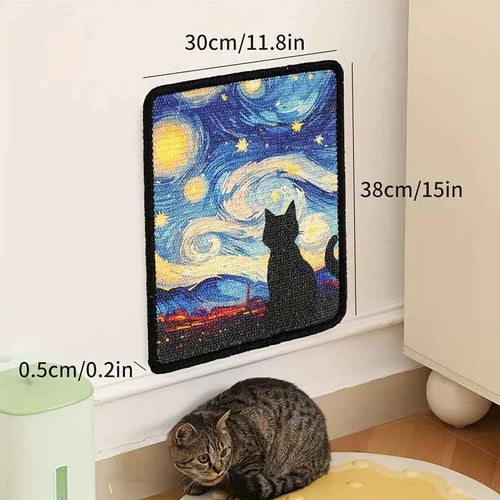 Wall Mounted Cat Scratching Mat for Furniture Protection