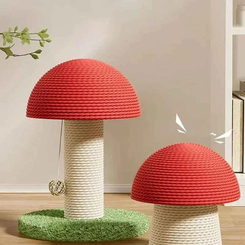 Cat Scratch Board and Climbing Mushroom Mat for Cats and Small Dogs