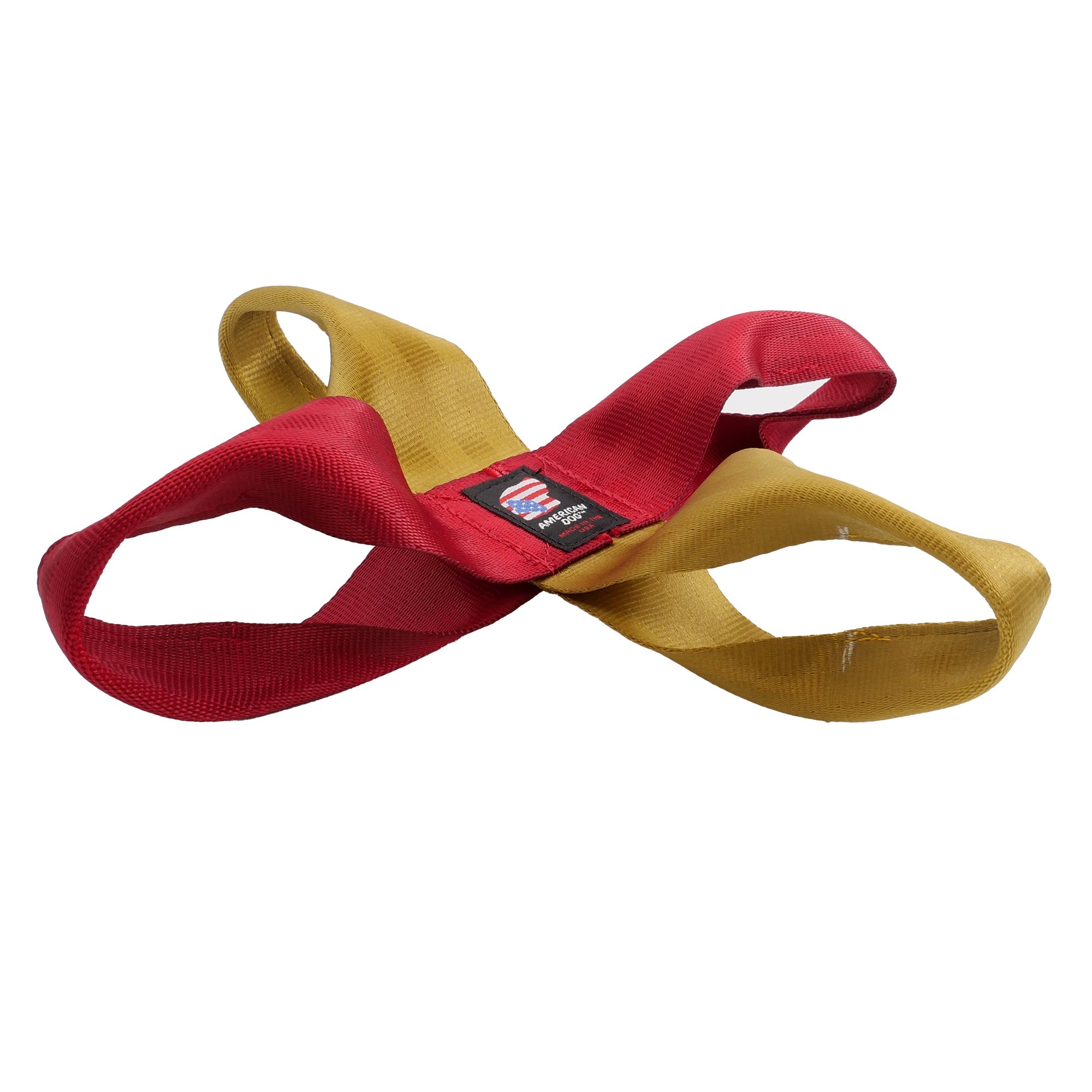 Seatbelt Quad Flopper Dog Tug Toy – 4 Loop Polyester Webbing