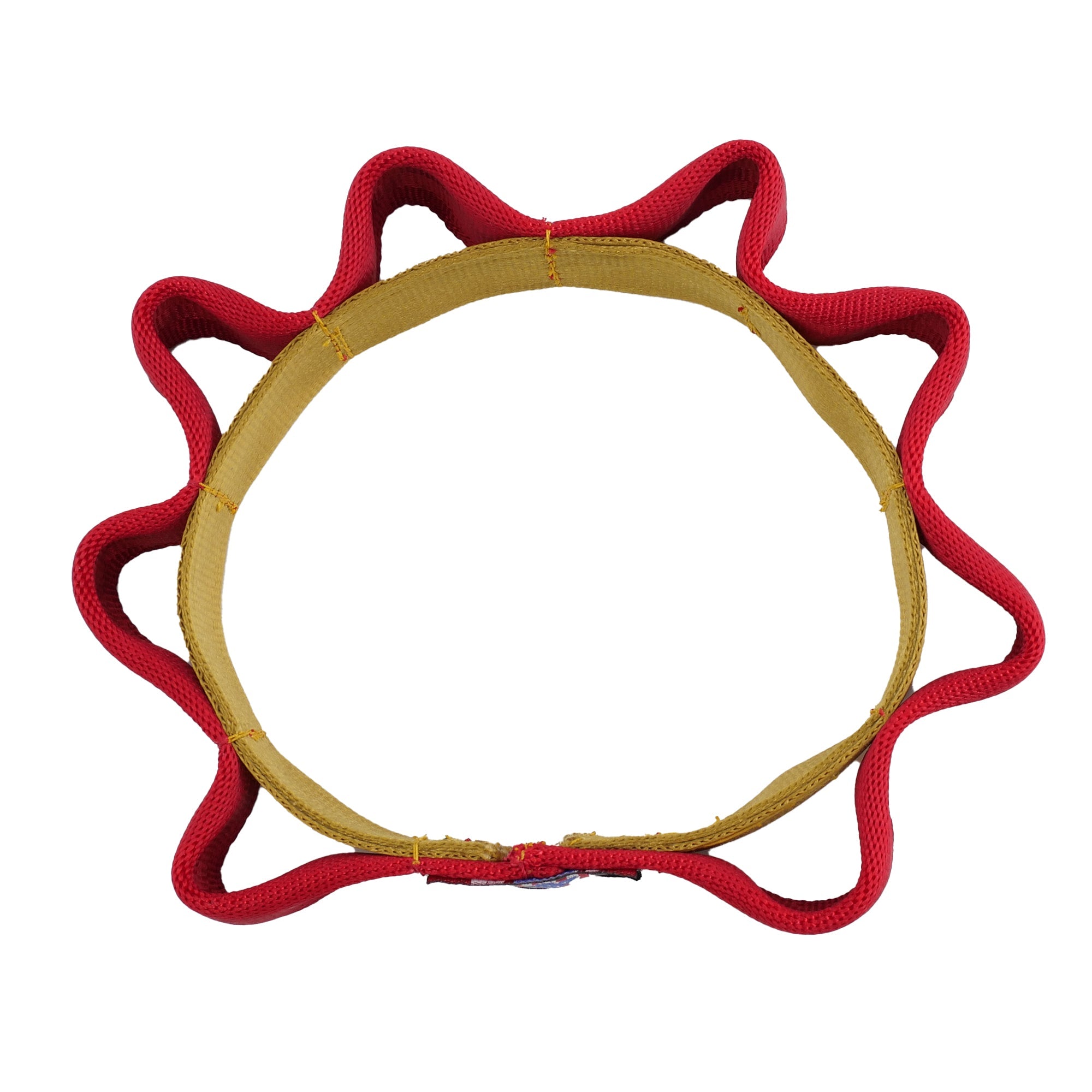 Seatbelt 2 Tone Sprocket Tug Flyer Dog Toy, 7"