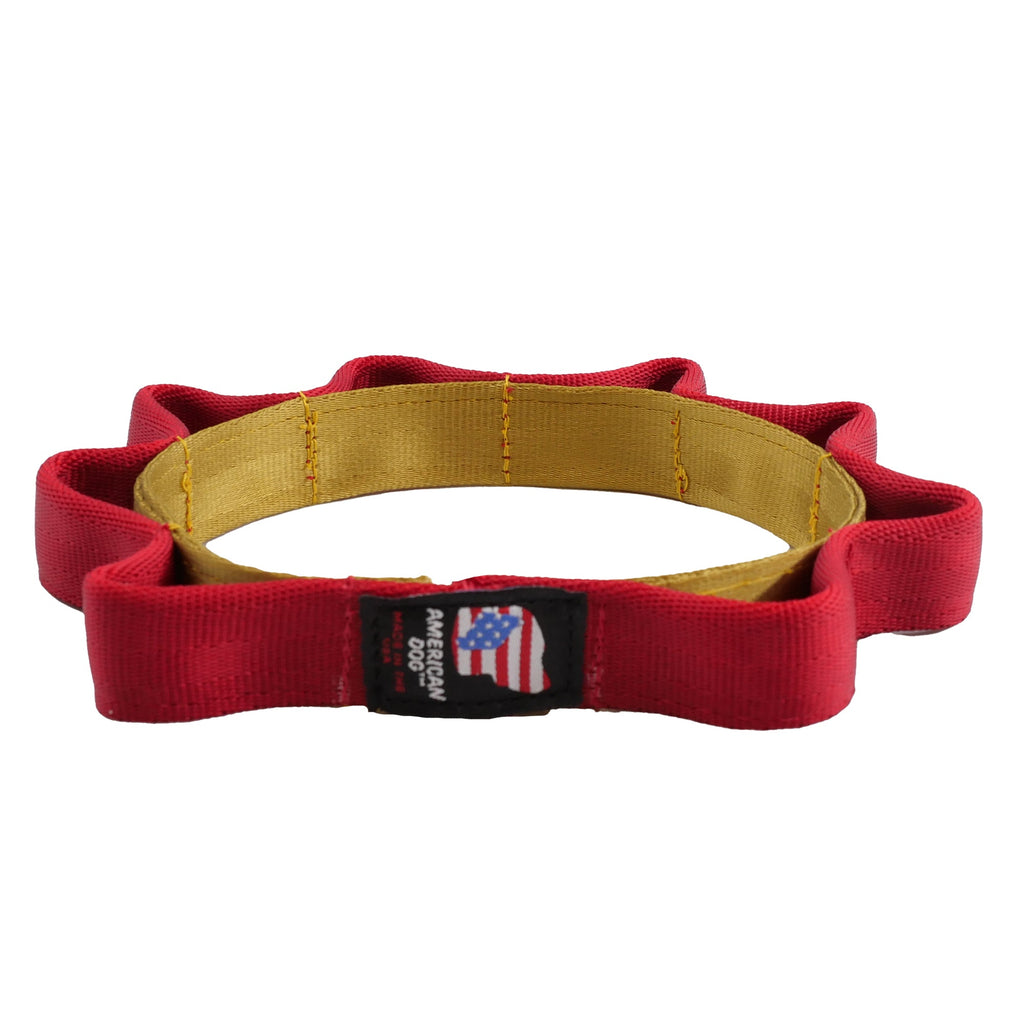 Seatbelt 2 Tone Sprocket Tug Flyer Dog Toy, 7"