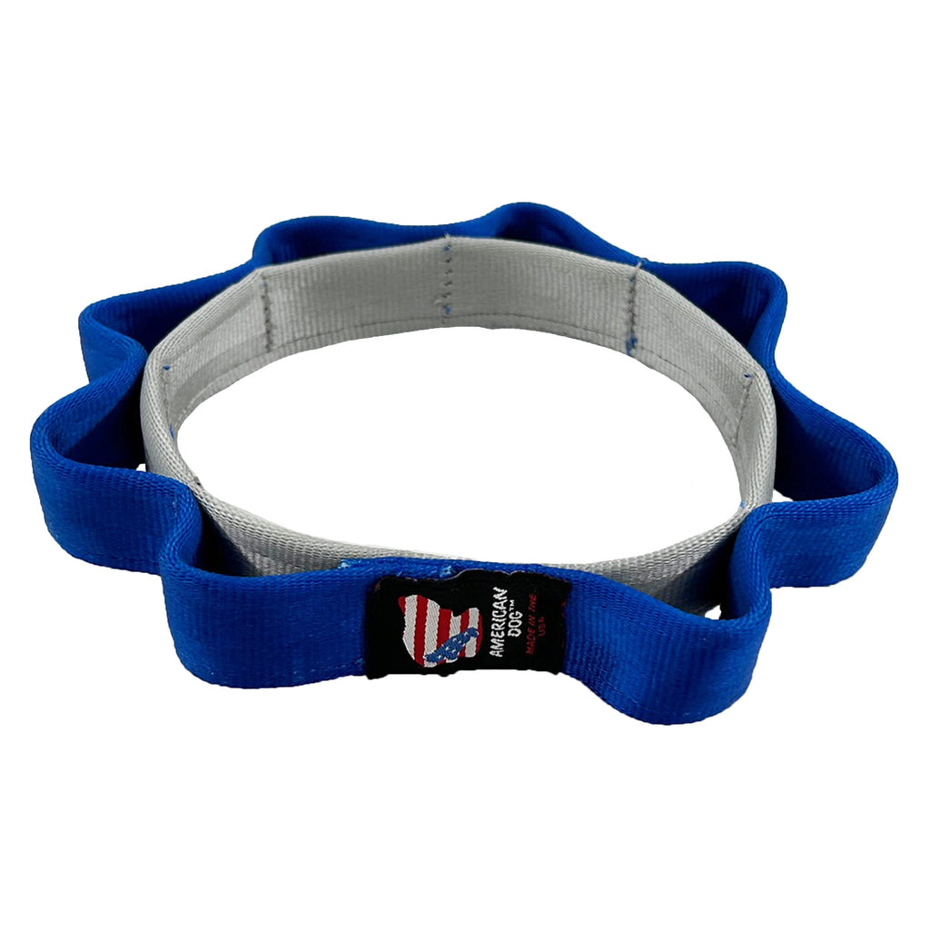 Seatbelt 2 Tone Sprocket Tug Flyer Dog Toy, 7"