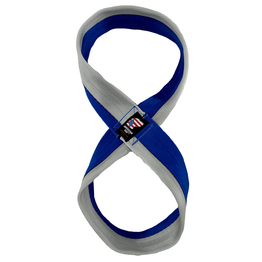 Seatbelt 2-Tone Figure 8 Dog Tug Toy – Durable Polyester Webbing