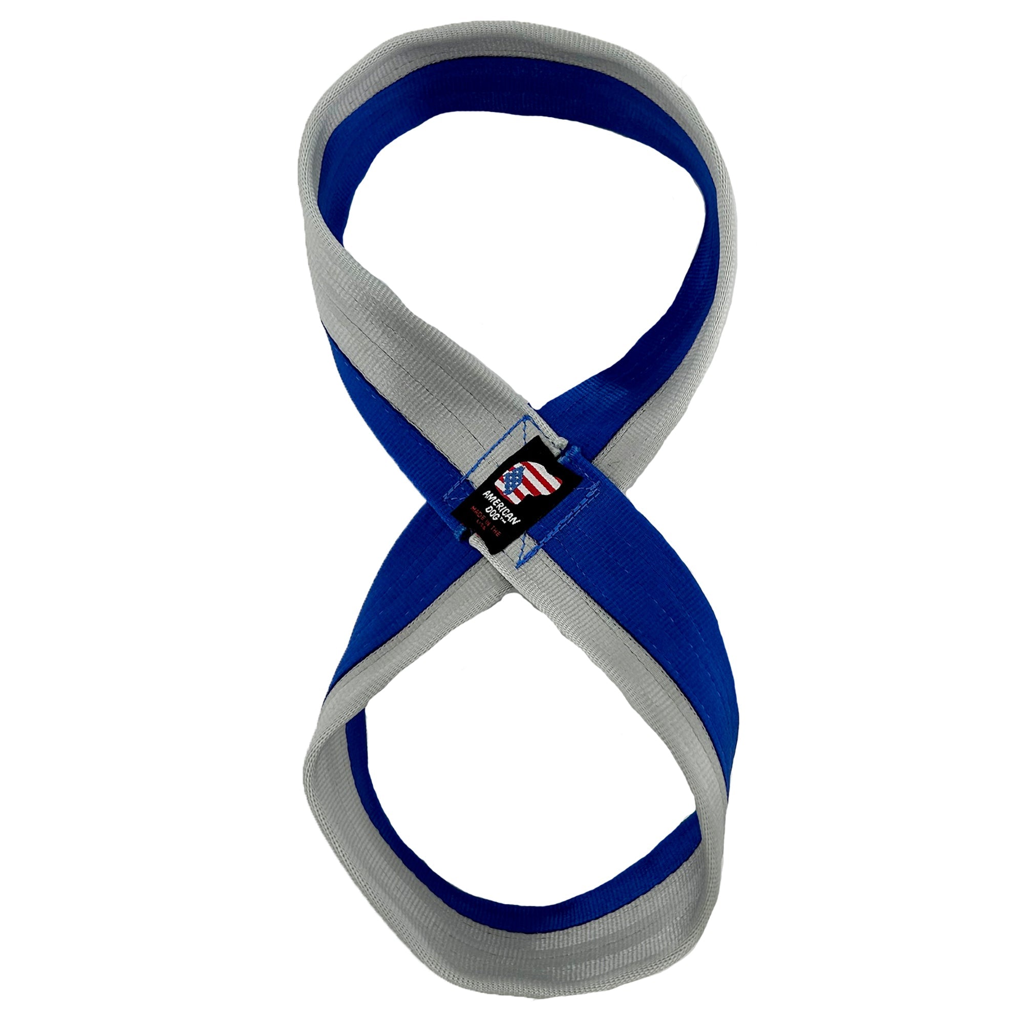 Seatbelt 2-Tone Figure 8 Dog Tug Toy – Durable Polyester Webbing