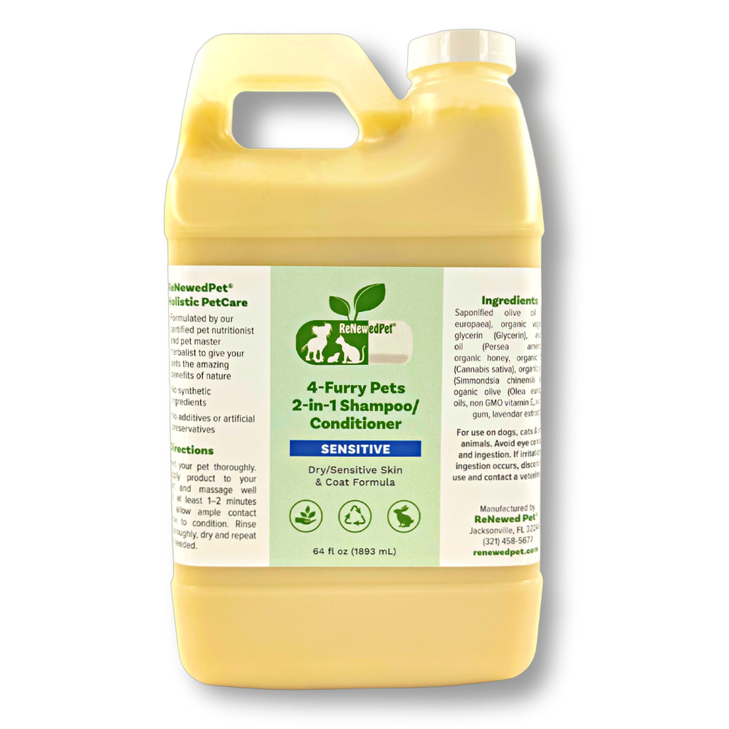 4-FURRY PETS 2-IN-1 *SENSITIVE SHAMPOO + CONDITIONER