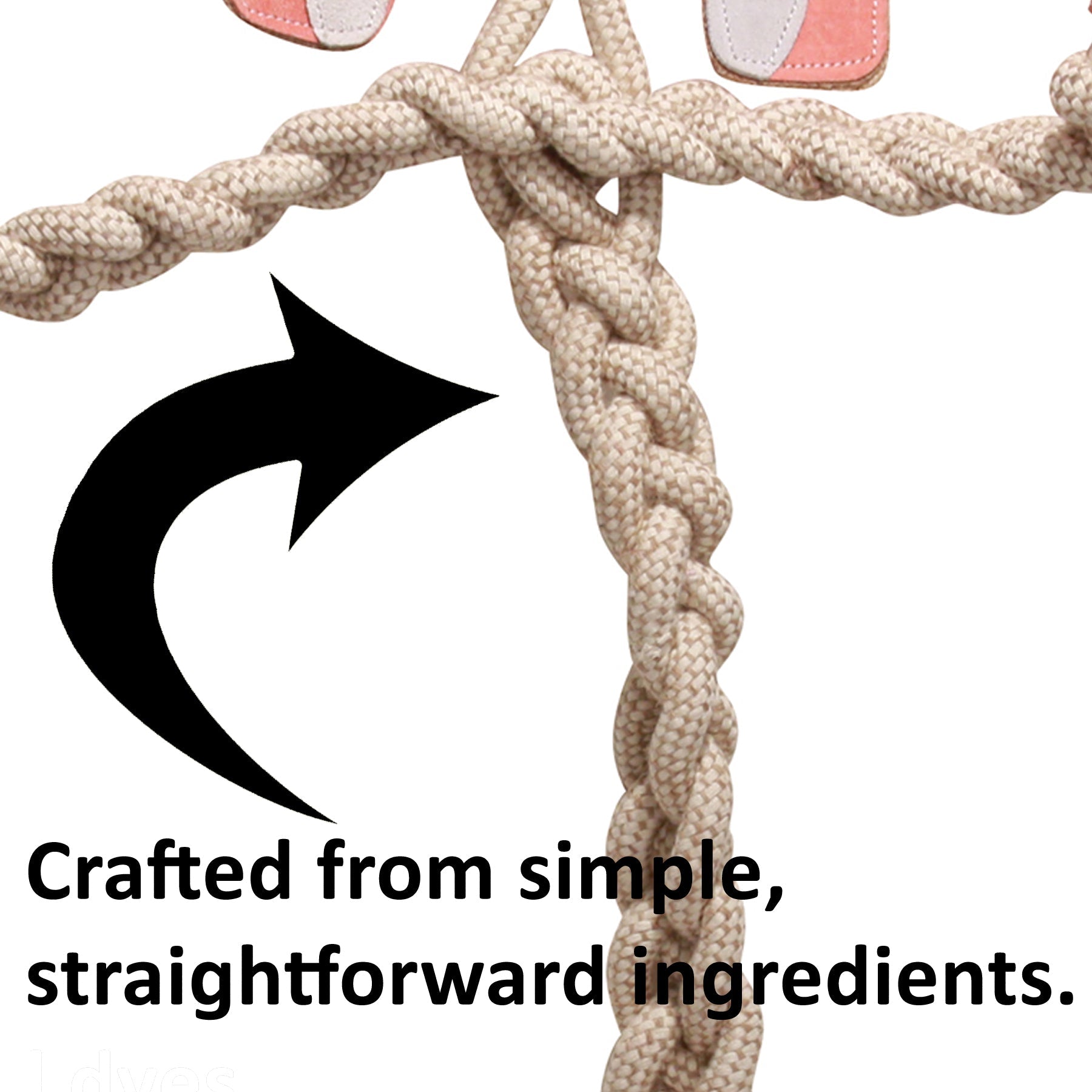 Bitsy Bunny Rope Dog Toy – All-Natural Cotton & Hemp, 19"