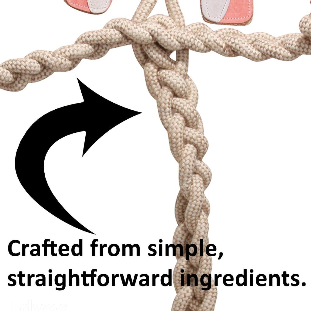 Rope Knotties® Dog Tug Toy Set – Natural Cotton, Hemp, Leather