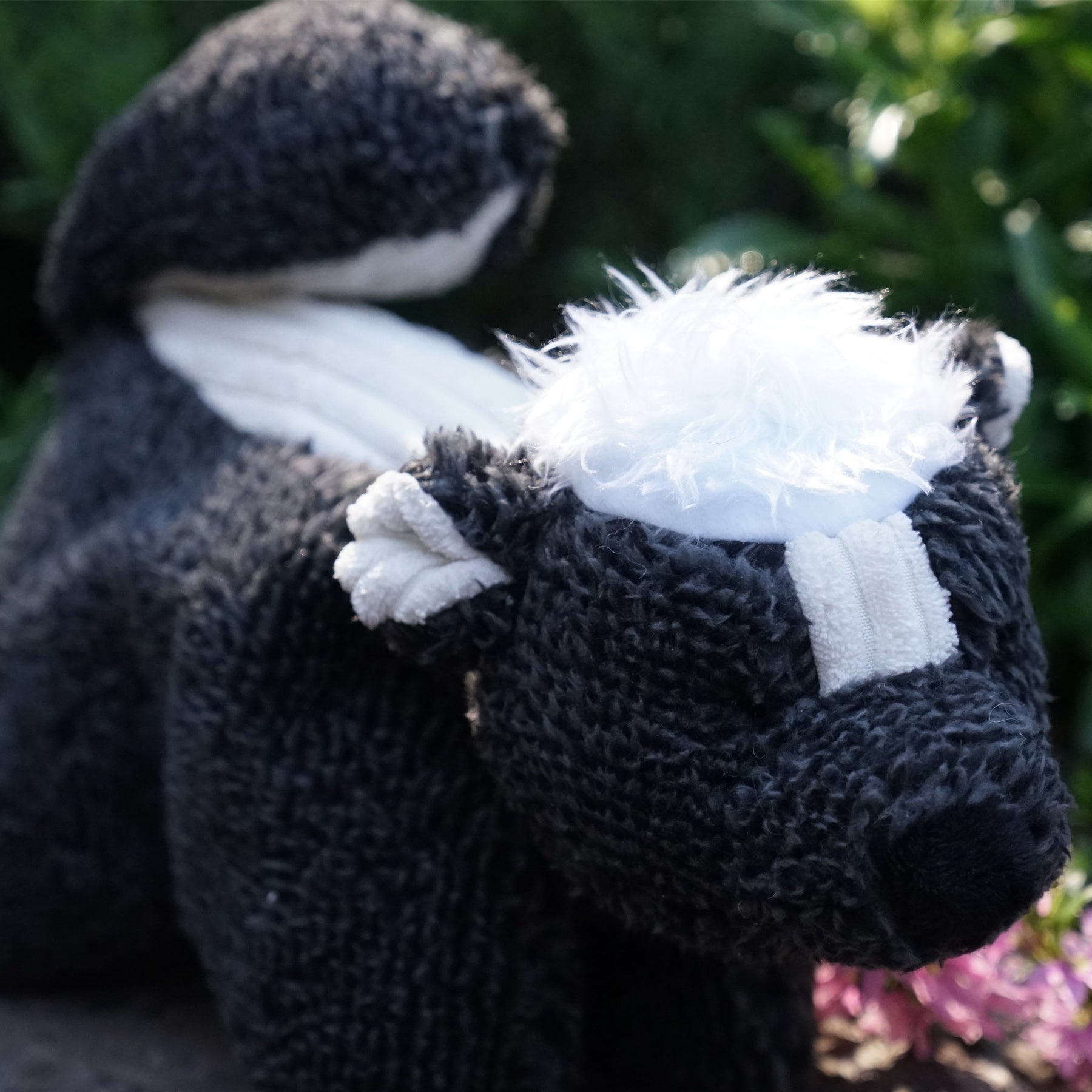 Squooshie Skunk Plush Dog Toy with Tuffut Technology, 14-Inch