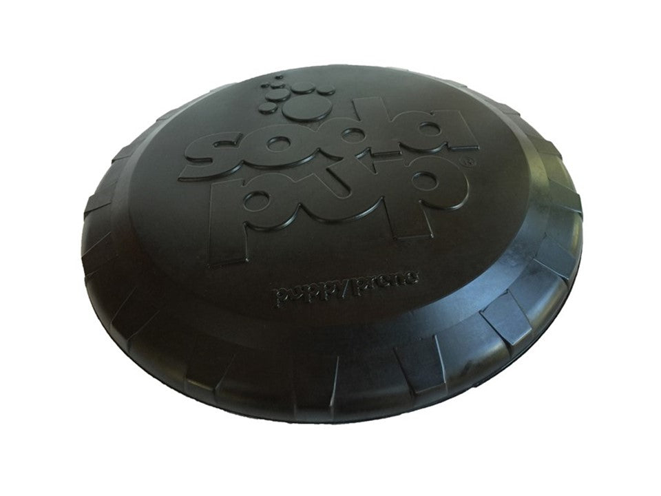 Magnum Bottle Top Flyer Large Rubber Dog Frisbee for Power Chewers