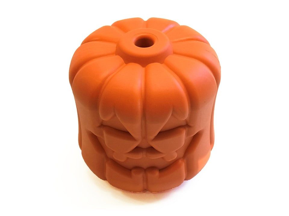 Jack O' Lantern Large Dog Chew Toy & Treat Dispenser, Natural Rubber