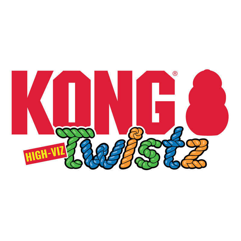 KONG Twistz High-Viz Glow-in-the-Dark Dog Ring Toy