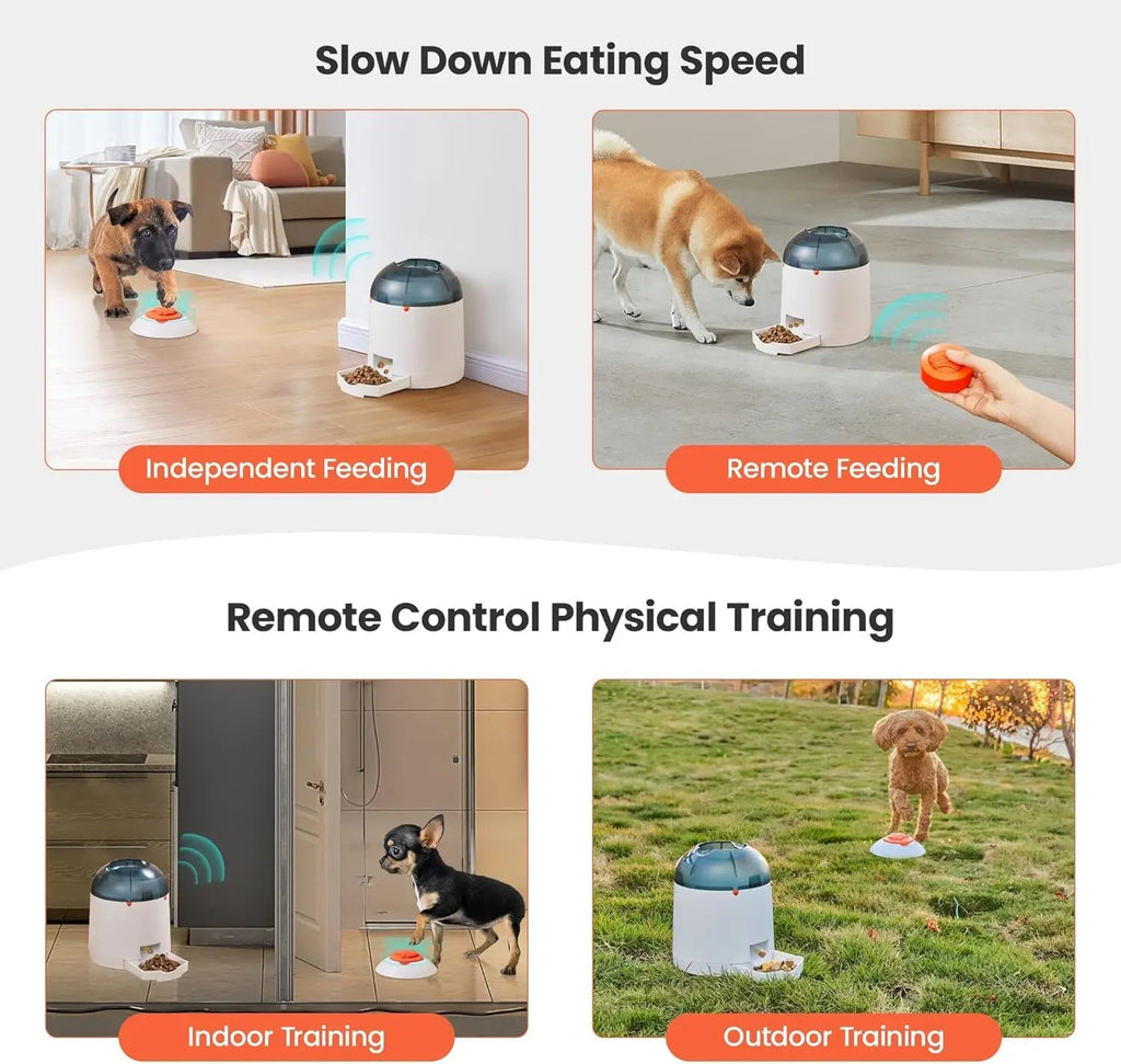 Smart Dog Puzzle Feeder Toy with Remote Control and Voice Recording