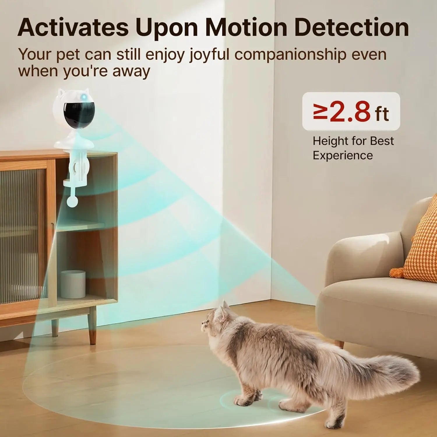 Smart Sensor Interactive Laser Toy for Indoor Cats