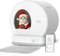 Self-Cleaning Cat Litter Box with App Control and Odor Management