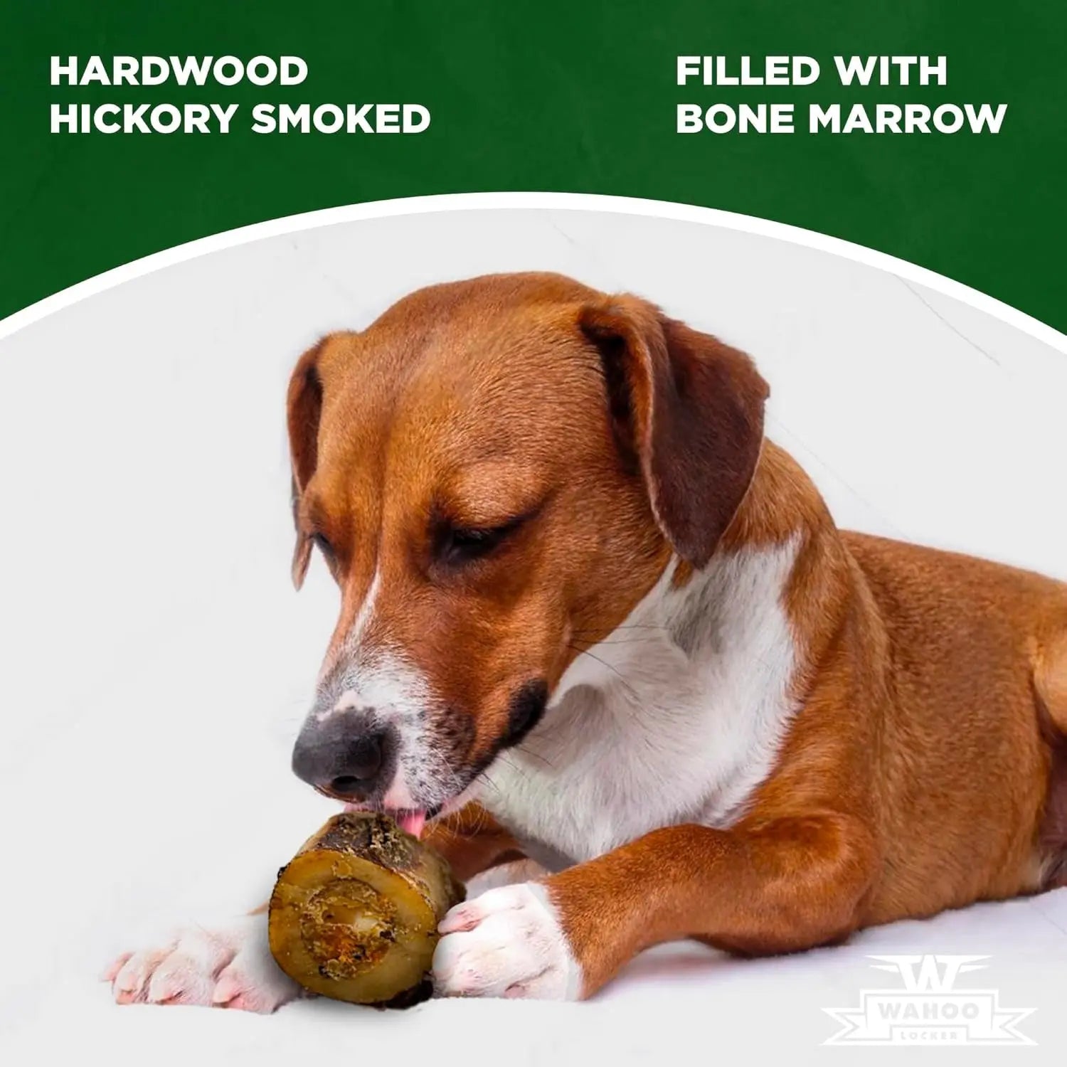 Hickory Smoked Beef Bones for Dogs, 1.5" (4 Pack)