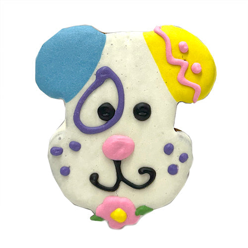 Spring Large Dog Head Peanut Butter Treat, All-Natural, 3.5"